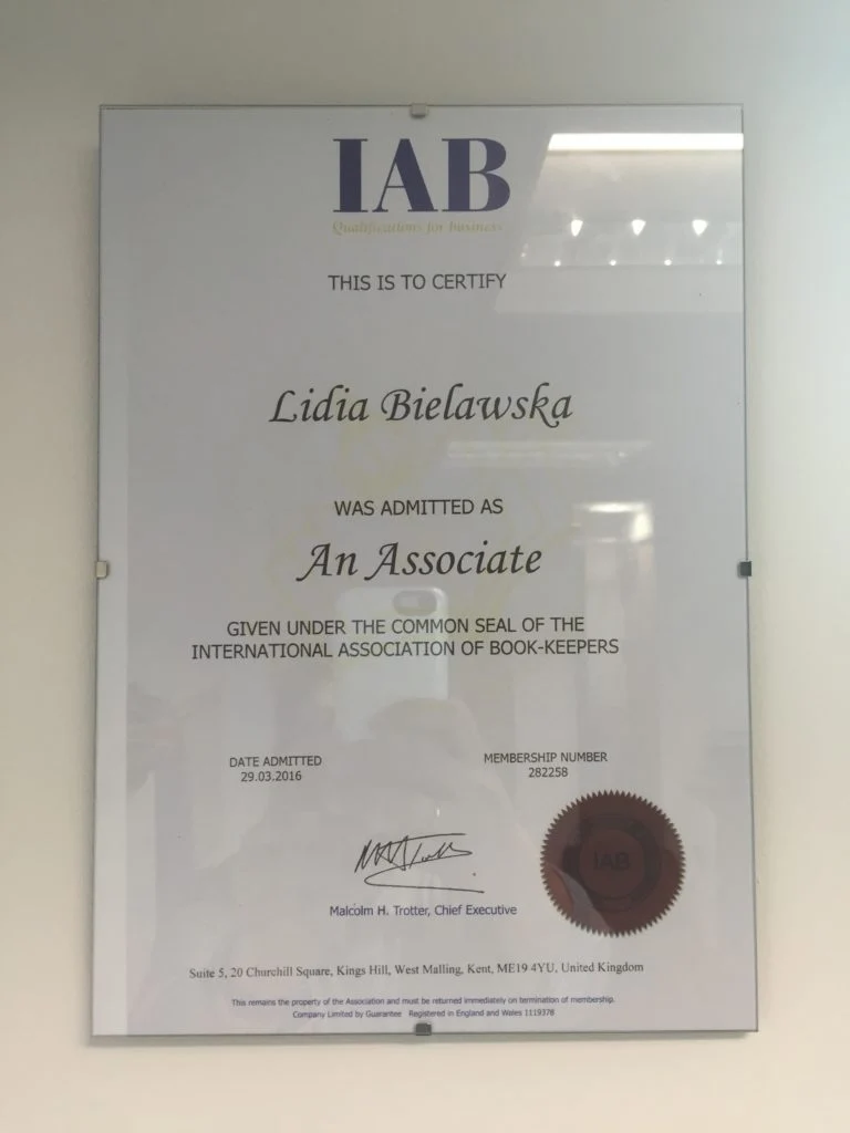 Sound Accounts certificate 3